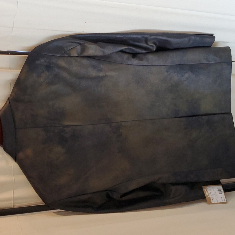 Michael Kors Men's Faux Leather Suede Blazer Size 38 Reg - Picture 2 of 8